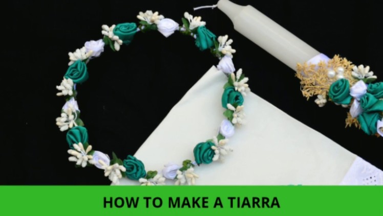 How to make tiara | diy flower crown | diy flower tiara