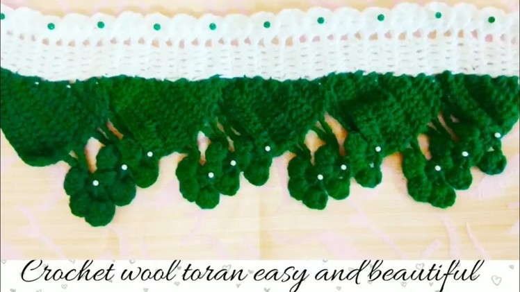 How to make wool toran for home decoration.crochet toran, Door Hanging.door latkan