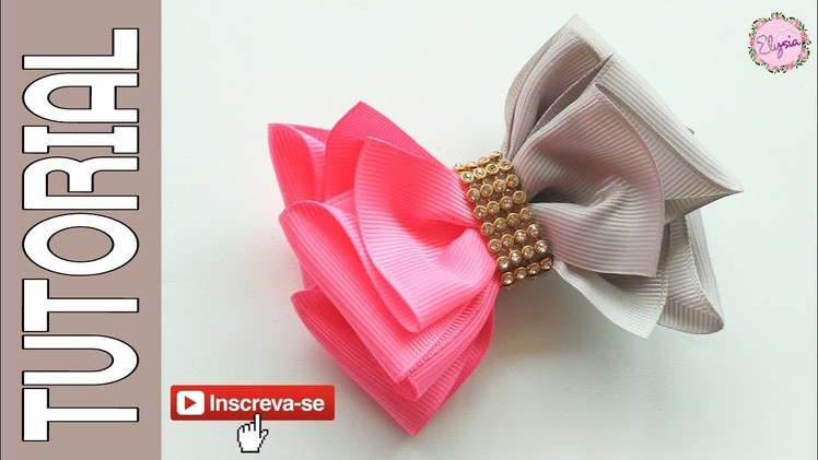 Laço Camila V.2 ???? Ribbon Bow Tutorial ???? DIY by Elysia Handmade
