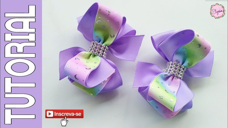 Laço Elysa Fita N5 ???? Ribbon Bow Tutorial ???? DIY by Elysia Handmade