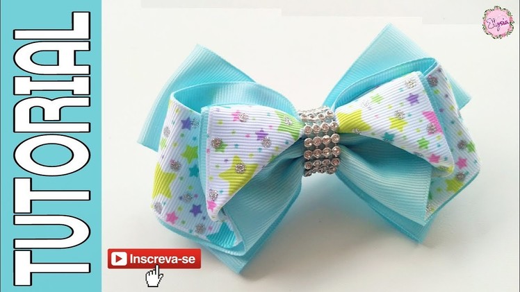 Laço Fanny Fita N9 ???? Ribbon Bow Tutorial ???? DIY by Elysia Handmade