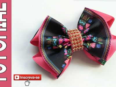 Laço Millena Fita N9 ???? Ribbon Bow Tutorial ???? DIY by Elysia Handmade
