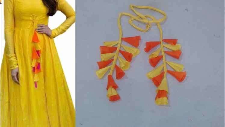 Latkan for kurti or lehenga DIY| how to make tessals.latkan for kurti at home easy step by step