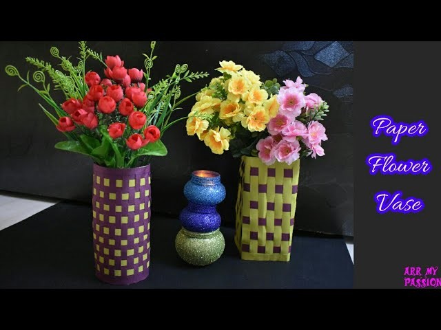 Making Paper Flower Vase | How to Make a Paper Vase | DIY Paper Vase | artmypassion
