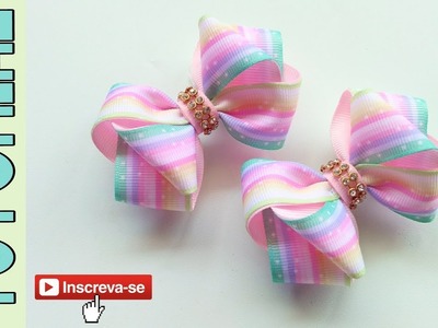 New Laço Formoso Fita N5 ???? Ribbon Bow Tutorial ???? DIY by Elysia Handmade