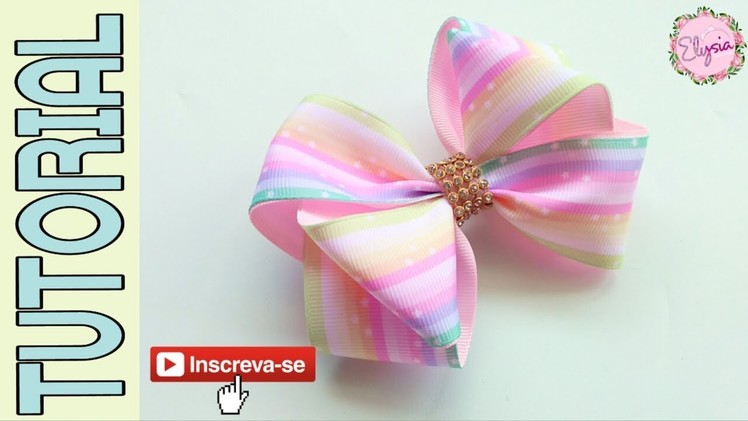 New Laço Formoso ???? Ribbon Bow Tutorial ???? DIY by Elysia Handmade