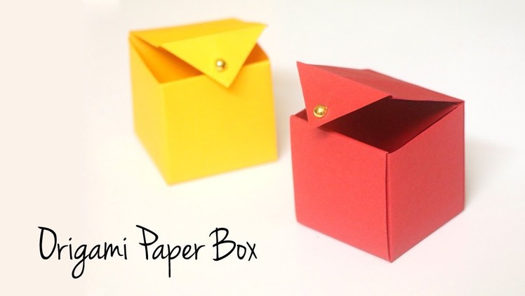 Origami Paper Box that Opens and Closes | DIY Gift Box