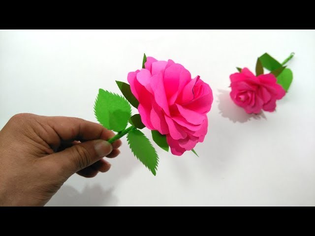 Origami Rose. Paper flowers DIY tutorial easy