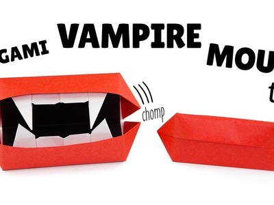 Origami Vampire Teeth Toy Tutorial - Halloween DIY - Paper Kawaii
