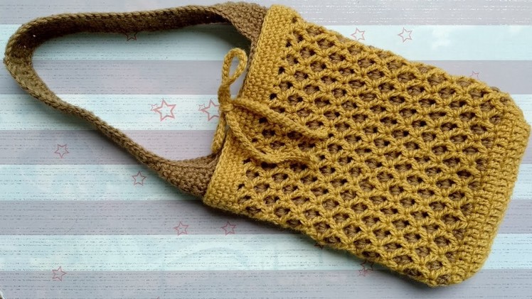 Part 2 | How to Crochet a Mini bag (Morrocan-Like Stitch)