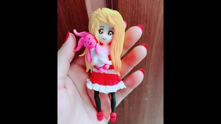 Polymer Clay anime Doll┃Clay Tutorial ┃ DIY Anime Figure