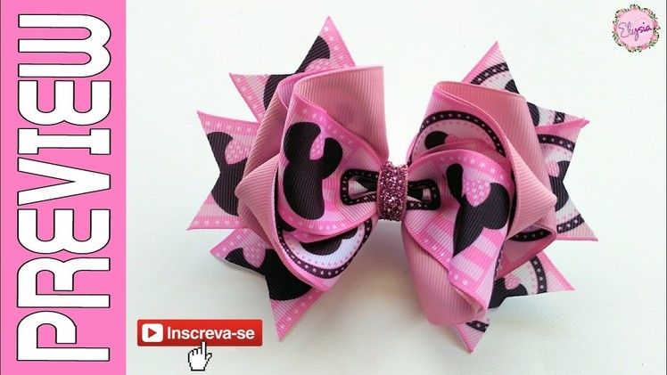 [PREVIEW] Laço Andrea Fita N9 ???? Ribbon Bow ???? DIY by Elysia Handmade