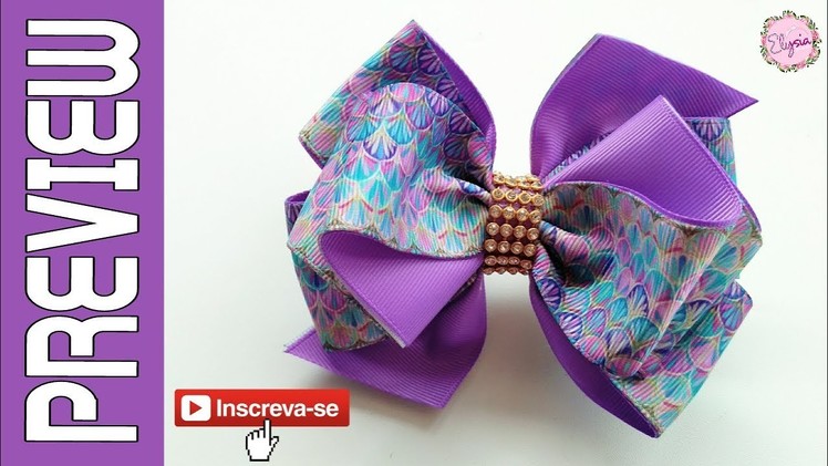 [PREVIEW] Laço Elysa Fita N9 ???? Ribbon Bow ???? DIY by Elysia Handmade