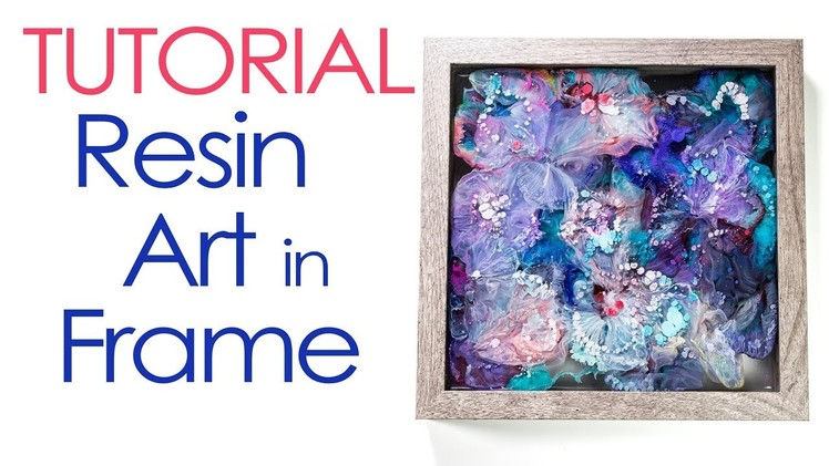 Resin Art: Petri Alcohol Ink in Frame Tutorial DIY