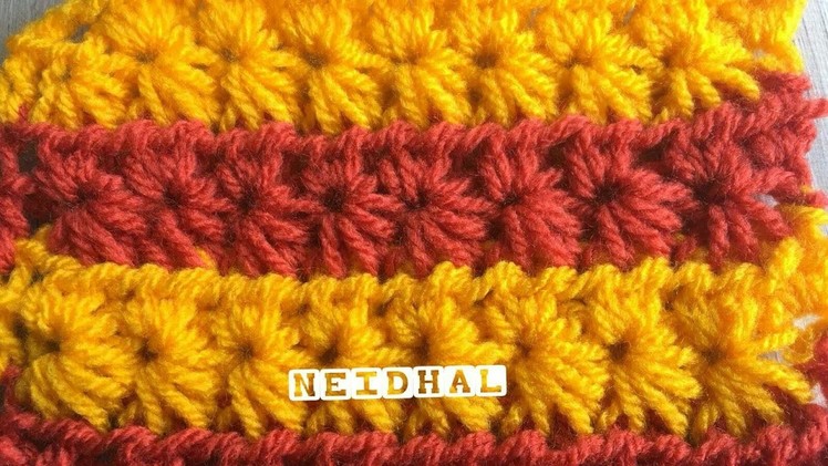 Simple & Easy Crochet Star Stitch in Tamil | Blanket, Scarf