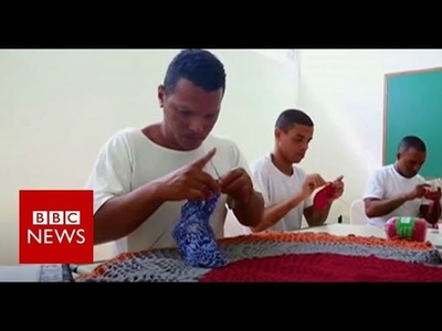 The Brazilian criminals learning crochet in prison - BBC News