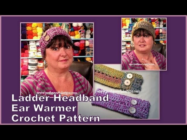 The Ladder Headband Ear Warmer Crochet Pattern