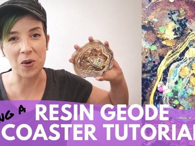 Trying a Resin Geode Coaster Tutorial | DIY FAIL or WIN?