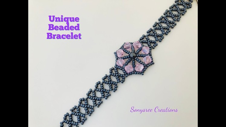Unique Flower Watch Bracelet ????. DIY Beaded Bracelet. How to make beaded bracelet