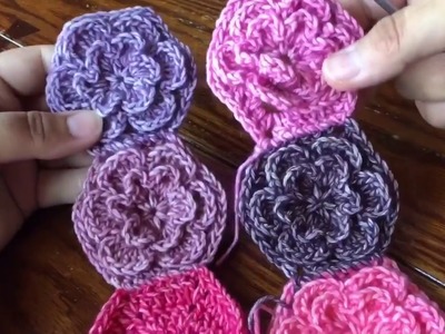 Whip Stitch Join for Hexagons using crochet hook: Happy Little Tree Crochet Blanket