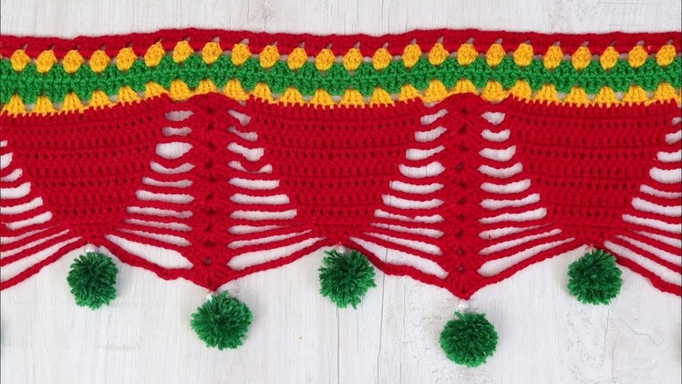 Amazing Crochet Pattern | How to make Door Hanging Toran from Woolen Handmade Door Hanging Toran
