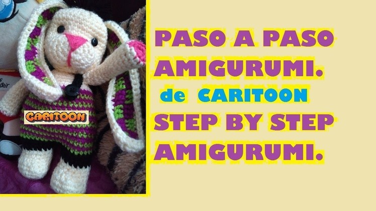 AMIGURUMI Conejo???? Cabeza y rostro paso a paso 2a. Pte. Bunny Crochet Step by Step CARITOON