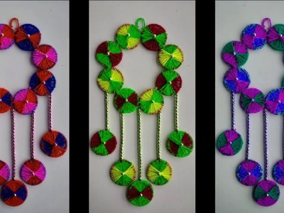 AWESOME WALL HANGING TORAN FROM OLD BANGLES \\ HOW TO MAKE WALL HANGING FROM OLD BANGLES - DIY