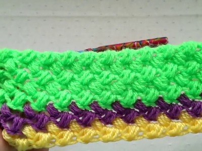 Bean stitch made easy, crochet tutorial