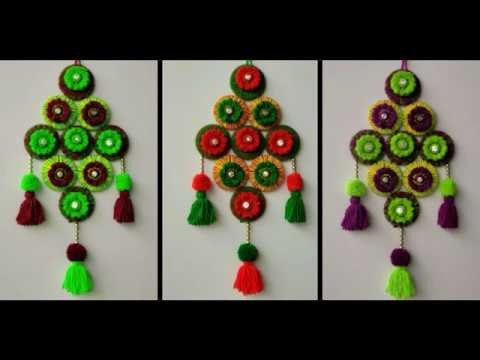 BEAUTIFUL WALL TORAN FROM OLD BANGLES \ DIY - HOW TO MAKE WALL HANGING ...