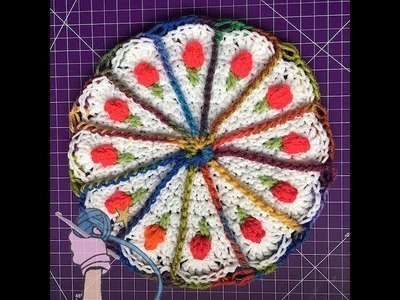 Carrot Cake Crochet Mandala