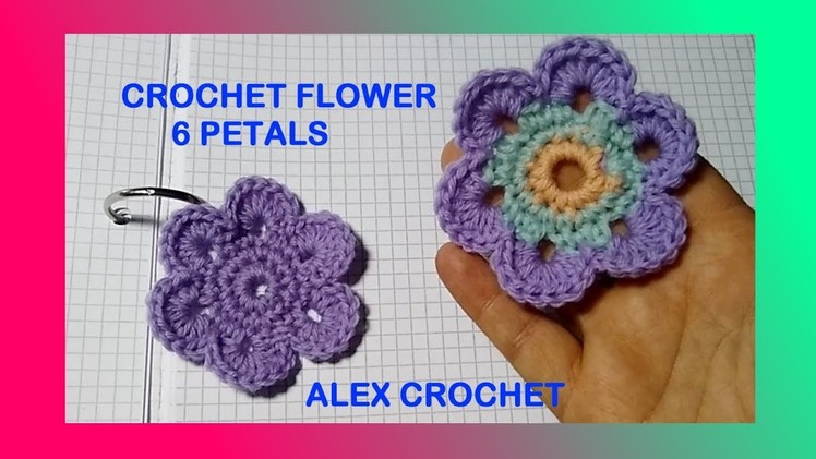 CROCHET FLOWER FOR BABY SWEATER TENDERNESS TUTORIAL ALEX CROCHET
