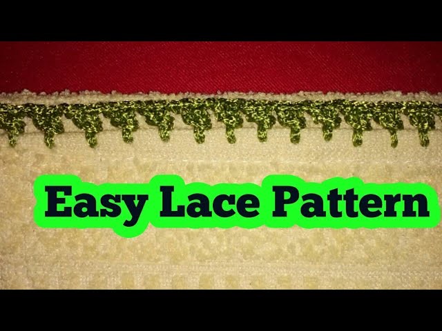 Crochet Lace Pattern.Crochet Easy Dupatta Lace.Indian crochet patterns