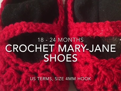 Crochet Mary-Jane Shoes