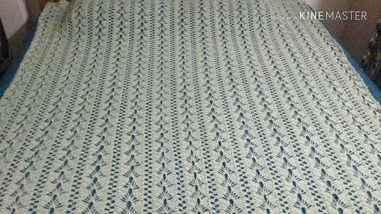Crochet pattern design for shawls and bedsheets