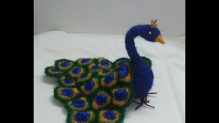 Crochet Peacock Pattern| Peacock Tutorial | Rukhwat Mor | Vinkam | Lokaricha Mor.Morpankh | Wool Mor