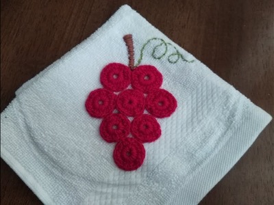 DIY Embroidery Grapes out of Crochet