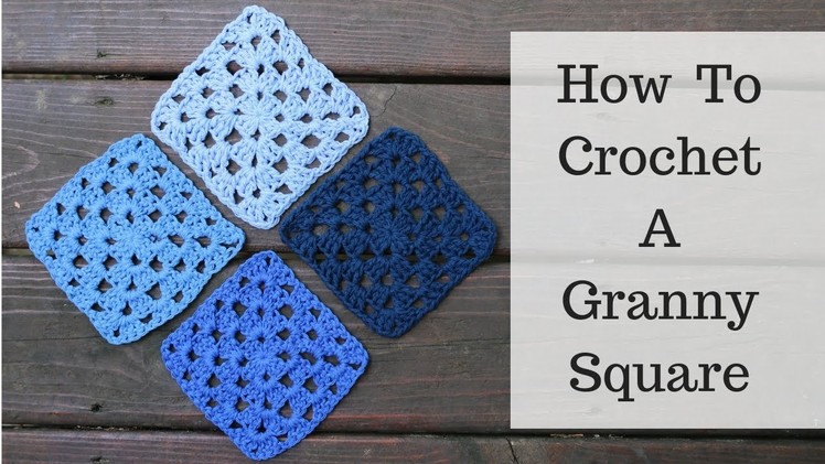 Easy Beginner Level - How To Crochet A Granny Square