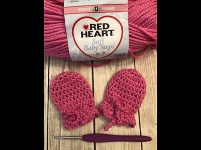 Easy Crochet Baby Mittens