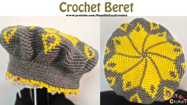 Easy Crochet: Crochet Beret Hat #04