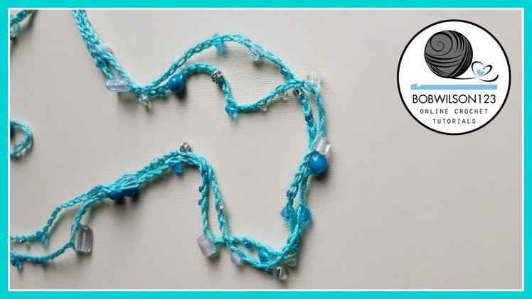 Easy crochet necklace tutorial  Kids craft