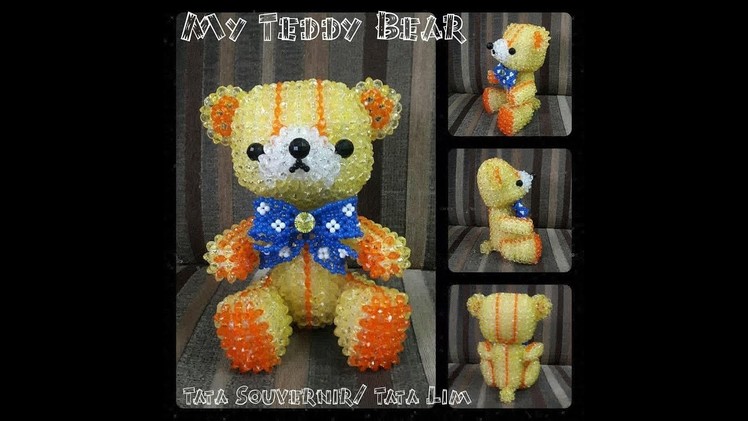 How to Bead My Teddy Bear Part 1.Beading Tutorial