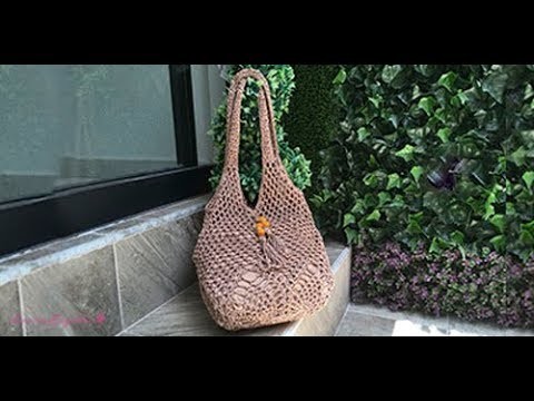 HOW TO CROCHET A SUMMER BAG  - EASY AND FAST - BY LAURA CEPEDA