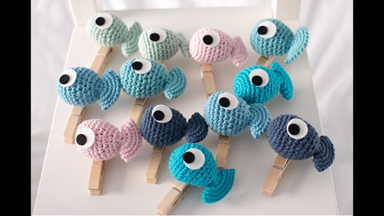 How To Crochet Amigurumi Fish Clip | Truc Nguyen Handmade.