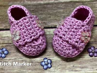 How to Crochet: Double Button Loafers