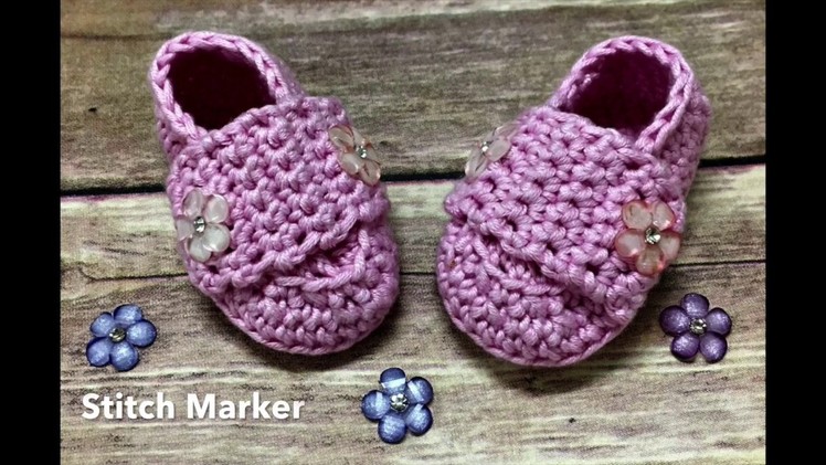 How to Crochet: Double Button Loafers