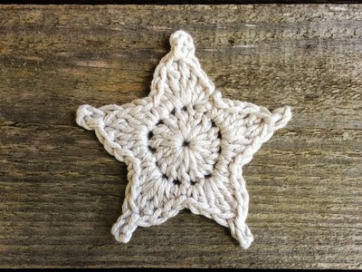 How To Crochet Easy Star Ornament ⭐