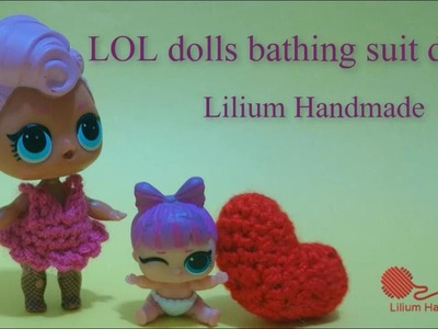 How to crochet LOL dolls bathing suit dress