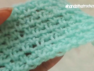 How to Crochet Stitches: Crochet Moss. Linen Stitch   ☆Handsthatrockcrochet