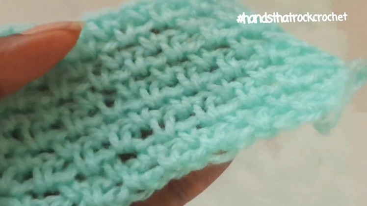 How to Crochet Stitches: Crochet Moss. Linen Stitch   ☆Handsthatrockcrochet