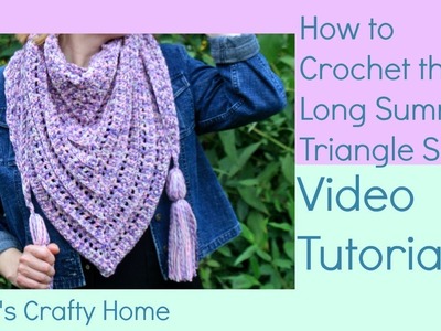 How to Crochet the So Long Summer Scarf a free crochet pattern!